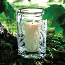 Load image into Gallery viewer, Simon Pearce Engraved Fern Hurricane - Large