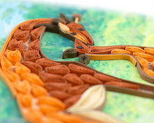 Load image into Gallery viewer, close up of Quilled Giraffe Everyday Greeting Card
