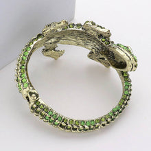 Load image into Gallery viewer, Crystal Rhinestone Crocodile/Alligator Embellished Bracelet