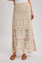 Load image into Gallery viewer, Sheer Crochet Knit Midi Skirt