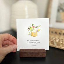 Load image into Gallery viewer, Wood Card Holder with card