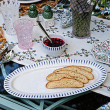 Load image into Gallery viewer, Juliska Sitio Stripe 15" Hostess Tray - Delft Blue