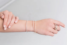 Load image into Gallery viewer, Crislu 2mm Flex Bangle Bracelet Finished in Pure Platinum