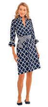 Load image into Gallery viewer, Gretchen Scott Designs Outta Sight Tunic Dress - Dip & Dot - Navy & White