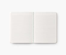 Load image into Gallery viewer, open notebook with lined paper
