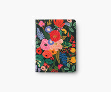 Load image into Gallery viewer, notebook with floral cover with green background