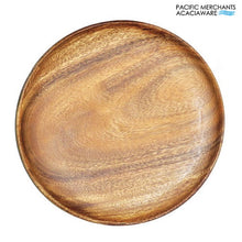 Load image into Gallery viewer, Pacific Merchants Round Wooden Plate - 10"D