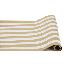 Load image into Gallery viewer, Hester & Cook Kraft White Classic Stripe Runner - 20" x 25'