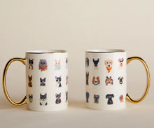 Load image into Gallery viewer, Rifle Paper Hot Cats and Dogs Porcelain Mugs