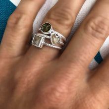 Load image into Gallery viewer, Dune Jewelry Rope Stacker Ring - Heart - FINAL SALE