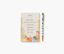 Load image into Gallery viewer, Rifle Paper Hydrangea Pen with a note pad