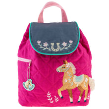 Load image into Gallery viewer, Quilted Backpack - Horse