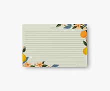 Load image into Gallery viewer, Rifle Paper Pack of 12 Citrus Grove Recipe Card