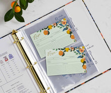 Load image into Gallery viewer, Rifle Paper Pack of 12 Citrus Grove Recipe Card