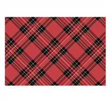 Load image into Gallery viewer, Hester & Cook Red Plaid Placemats - 24pk
