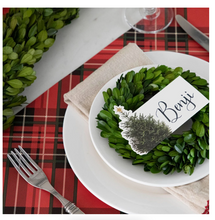 Load image into Gallery viewer, Hester & Cook Red Plaid Placemats - 24pk