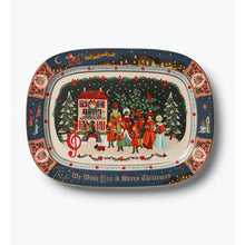 Load image into Gallery viewer, Christmas Carols Large Porcelain Serving Tray