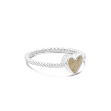 Load image into Gallery viewer, Dune Jewelry Rope Stacker Ring - Heart - FINAL SALE