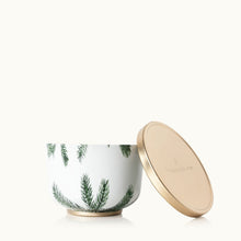 Load image into Gallery viewer, Thymes Frasier Fir Poured Candle Tin, Gold Lid