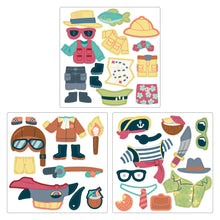 Load image into Gallery viewer, Travel Tin Magnetic Dress Up - Shark & Tiger