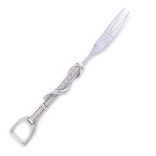 Load image into Gallery viewer, Vagabond House Stirrup Hors d’Oeuvre two prong Fork