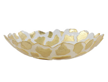 Load image into Gallery viewer, Vietri Rufolo Glass Gold Giraffe Medium Shallow Bowl
