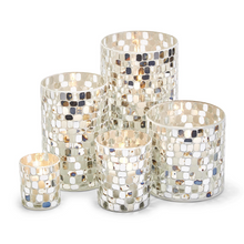 Load image into Gallery viewer, Mirror Mosaic Candleholders