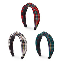 Load image into Gallery viewer, A Notch Above Plaid Knotted Headband
