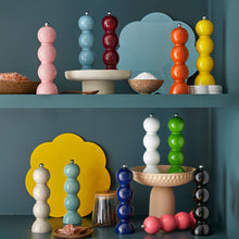 Load image into Gallery viewer, Addison Ross London Cappuccino Lacquer Bobbin Salt Or Pepper Mill Grinder