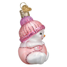 Load image into Gallery viewer, Old World Christmas Snow Baby Girl Ornament