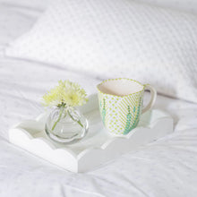 Load image into Gallery viewer, Addison Ross London White Scalloped Edge Tray - Small - FINAL SALE