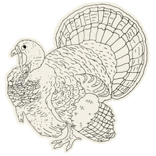Load image into Gallery viewer, Die-Cut Coloring Turkey Paper Placemat