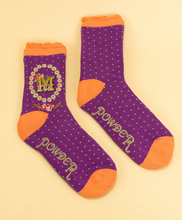 Load image into Gallery viewer, Powder A-Z Ankle Socks