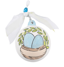 Load image into Gallery viewer, Blue Eggs Baby's 1st Ornament