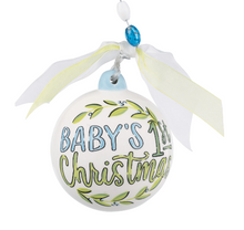 Load image into Gallery viewer, Blue Eggs Baby's 1st Christmas Ornament