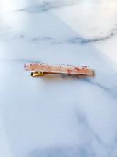 Load image into Gallery viewer, Simple Pink Tortoise Shell Hair Clip - Bar