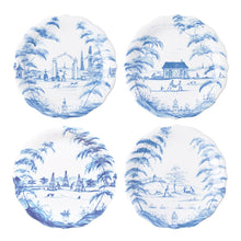 Load image into Gallery viewer, Juliska Country Estate Party Plates Set/4 Spring Gardening Scenes