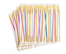 Load image into Gallery viewer, Caspari Party Candles Paper Cocktail Napkins - 20 Per Package