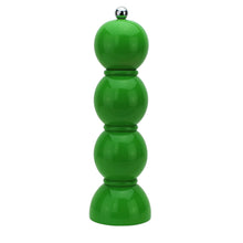 Load image into Gallery viewer, Addison Ross London Leaf Green Lacquer Bobbin Salt Or Pepper Mill Grinder