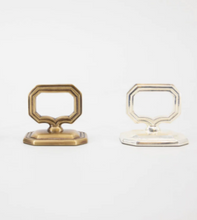 Load image into Gallery viewer, Hester & Cook Napkin Ring with Place Card Holder - Single