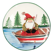 Load image into Gallery viewer, Vietri Old St. Nick Round Platter - Fishing - FINAL SALE