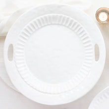 Load image into Gallery viewer, Vietri Pietra Serena Handled Round Tray