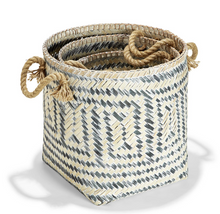 Load image into Gallery viewer, Perivilos Hand-Crafted Baskets with Jute Rope Handles