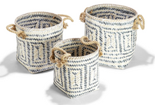 Load image into Gallery viewer, Perivilos Hand-Crafted Baskets with Jute Rope Handles