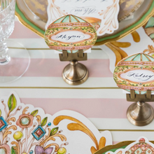 Load image into Gallery viewer, Hester & Cook Pink & Gold Awning Stripe Runner