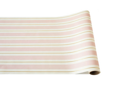 Load image into Gallery viewer, Hester & Cook Pink & Gold Awning Stripe Runner