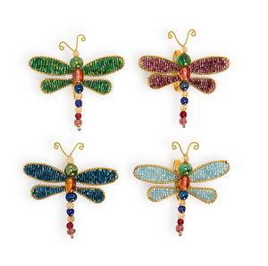 Dragonfly Napkin Rings - Set of 4