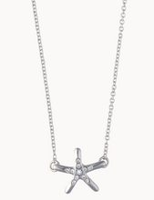 Load image into Gallery viewer, Sea La Vie Necklace Shine/Starfish on a silver chain