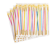 Load image into Gallery viewer, Caspari Party Candles Paper Cocktail Napkins - 20 Per Package
