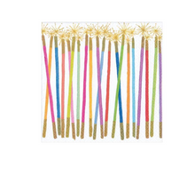 Load image into Gallery viewer, Caspari Party Candles Paper Cocktail Napkins - 20 Per Package
